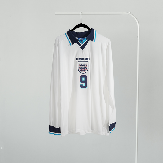 Vintage England National Team White Long Sleeve Jersey