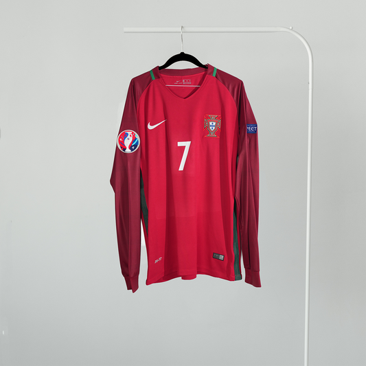Portugal Red Long Sleeve Home Jersey