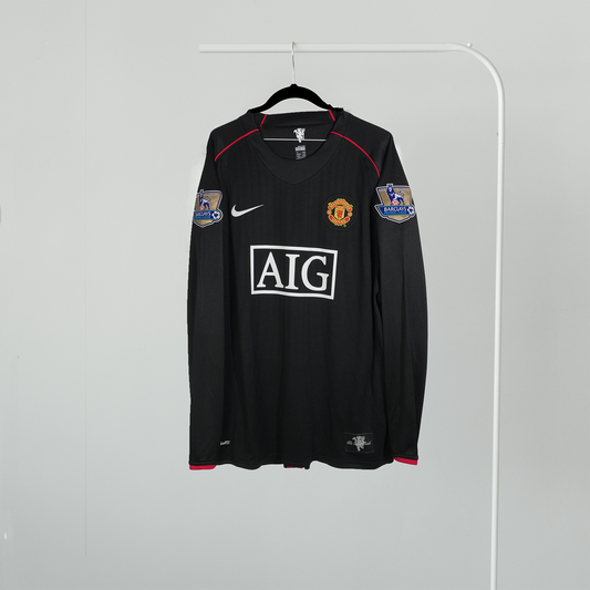 Vintage Manchester United Black Long Sleeve Away Jersey