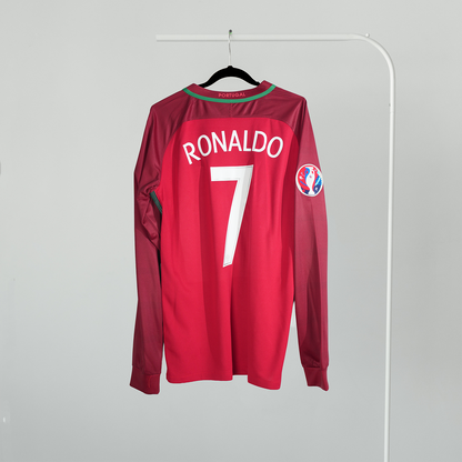 Portugal Red Long Sleeve Home Jersey