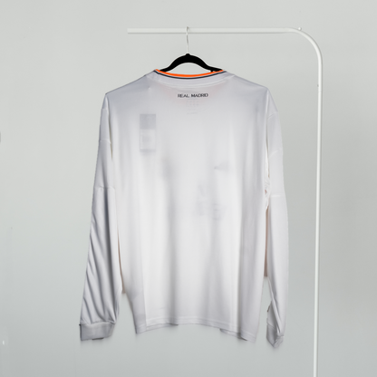 Official Real Madrid White Long Sleeve Training Top